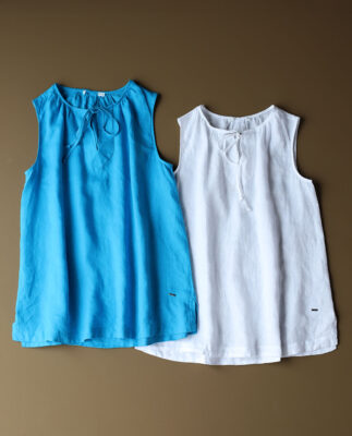 تاپ لینن یقه بندی C.6178 SOL