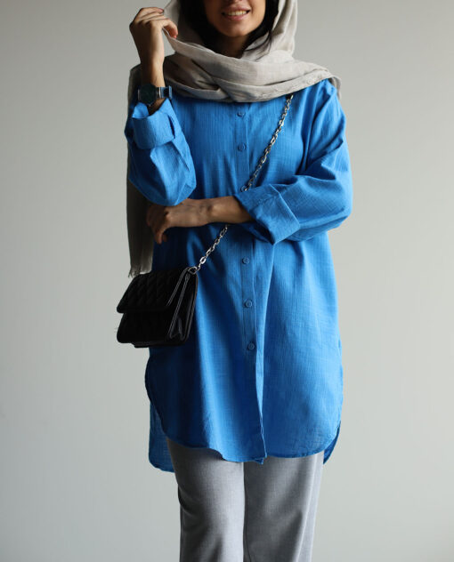 شومیز آبی C.7185/03_TGHV_LC