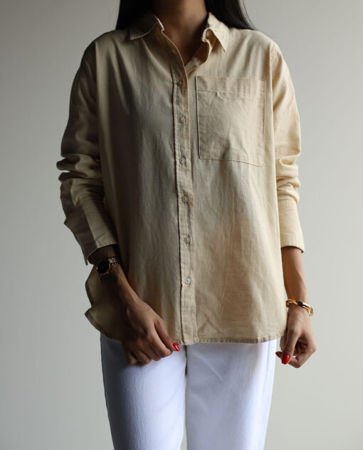 شومیز کرم C.6431 NEW LOOK