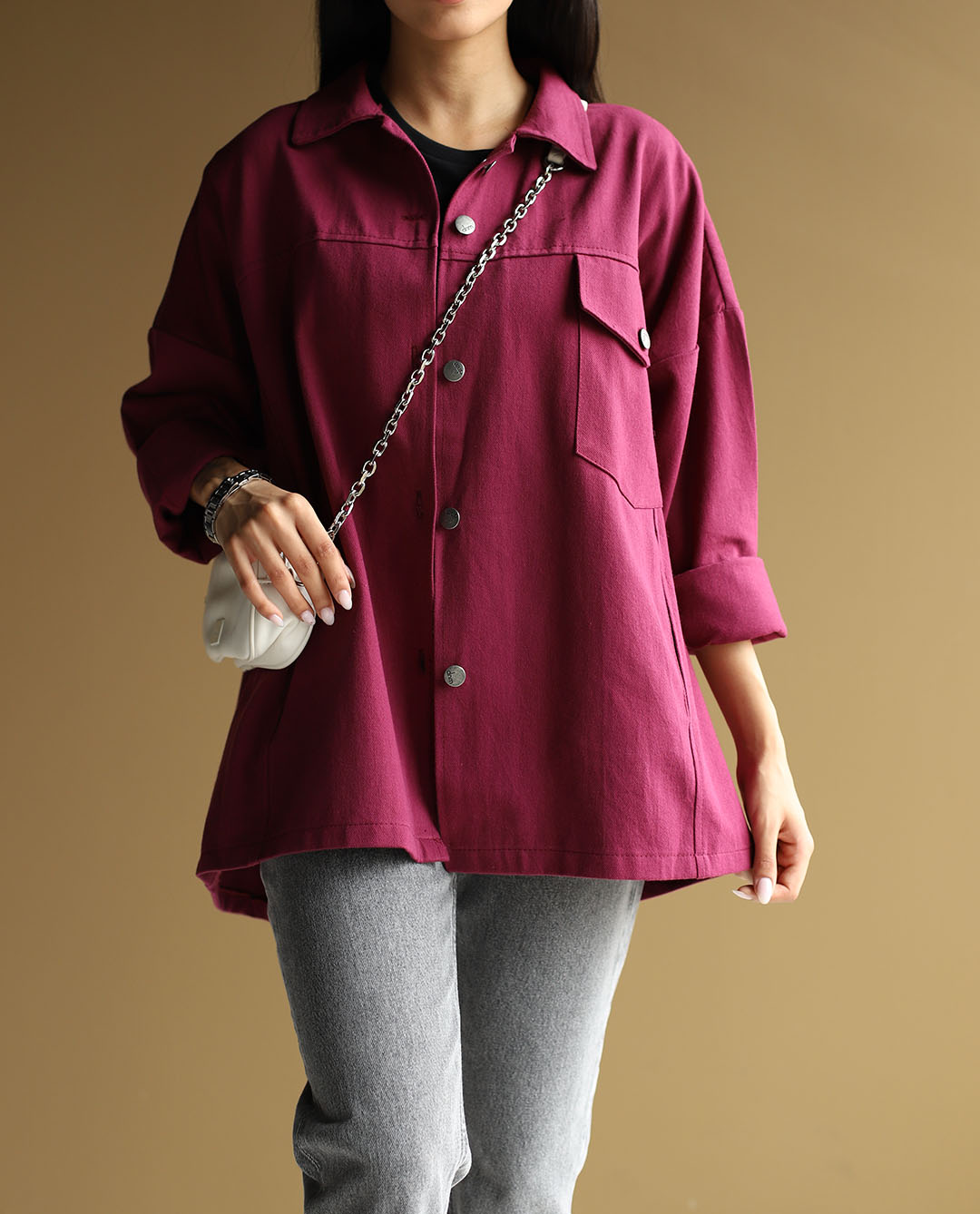 کت کتان Boxy - تصویر 14