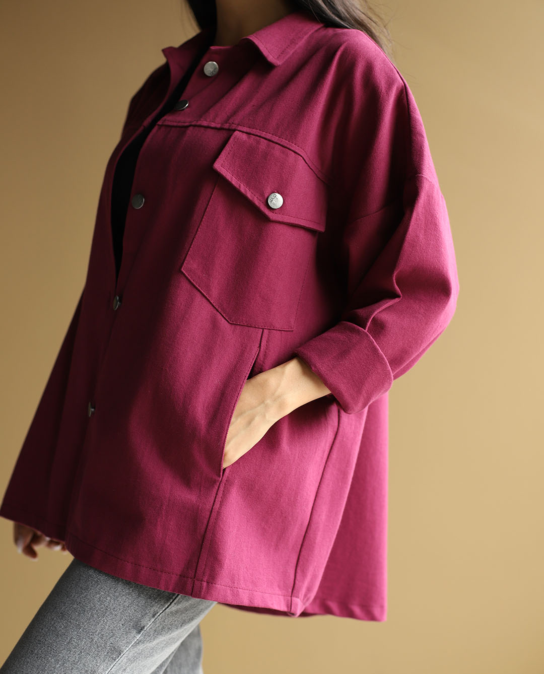 کت کتان Boxy - تصویر 13