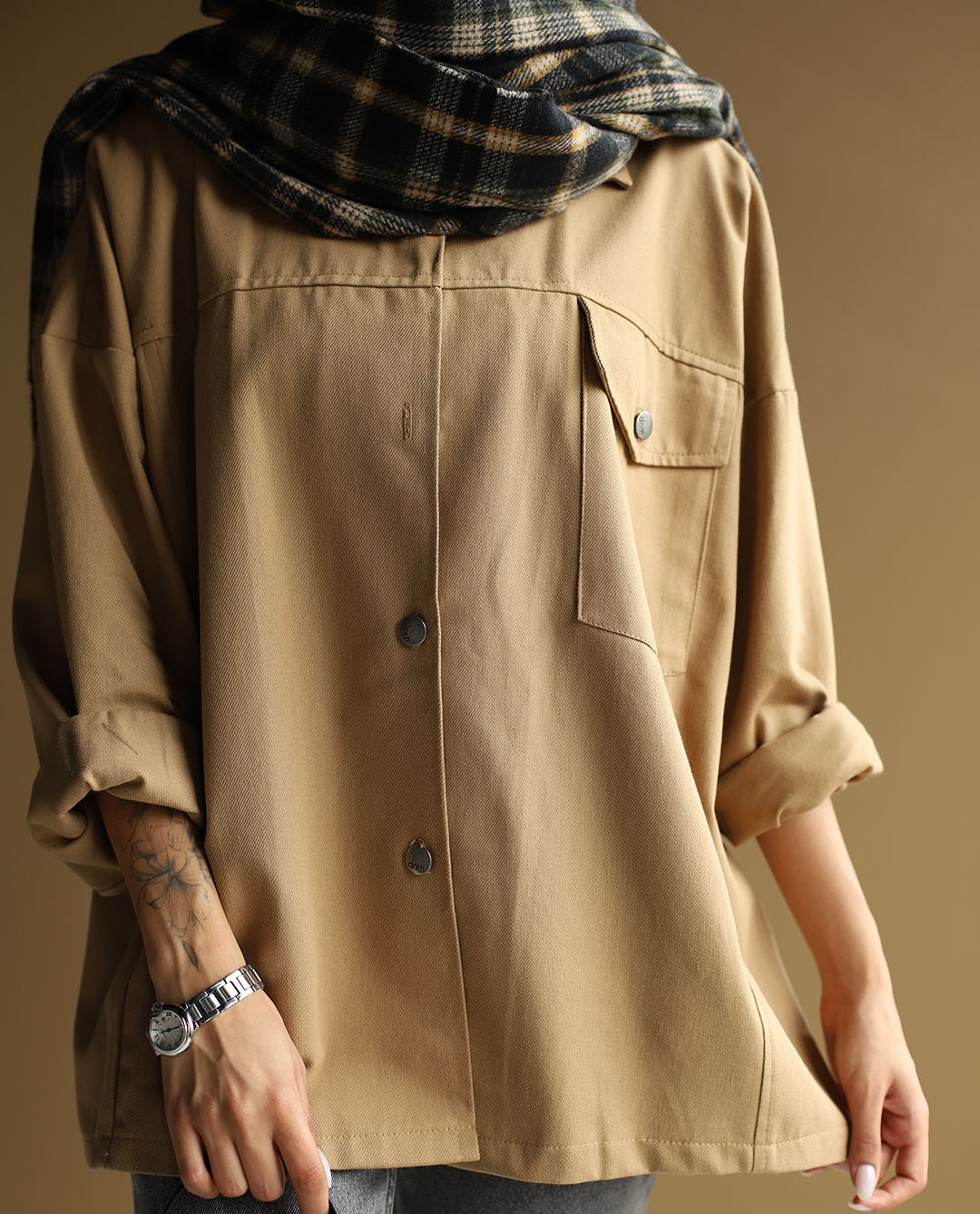 کت کتان Boxy - تصویر 10