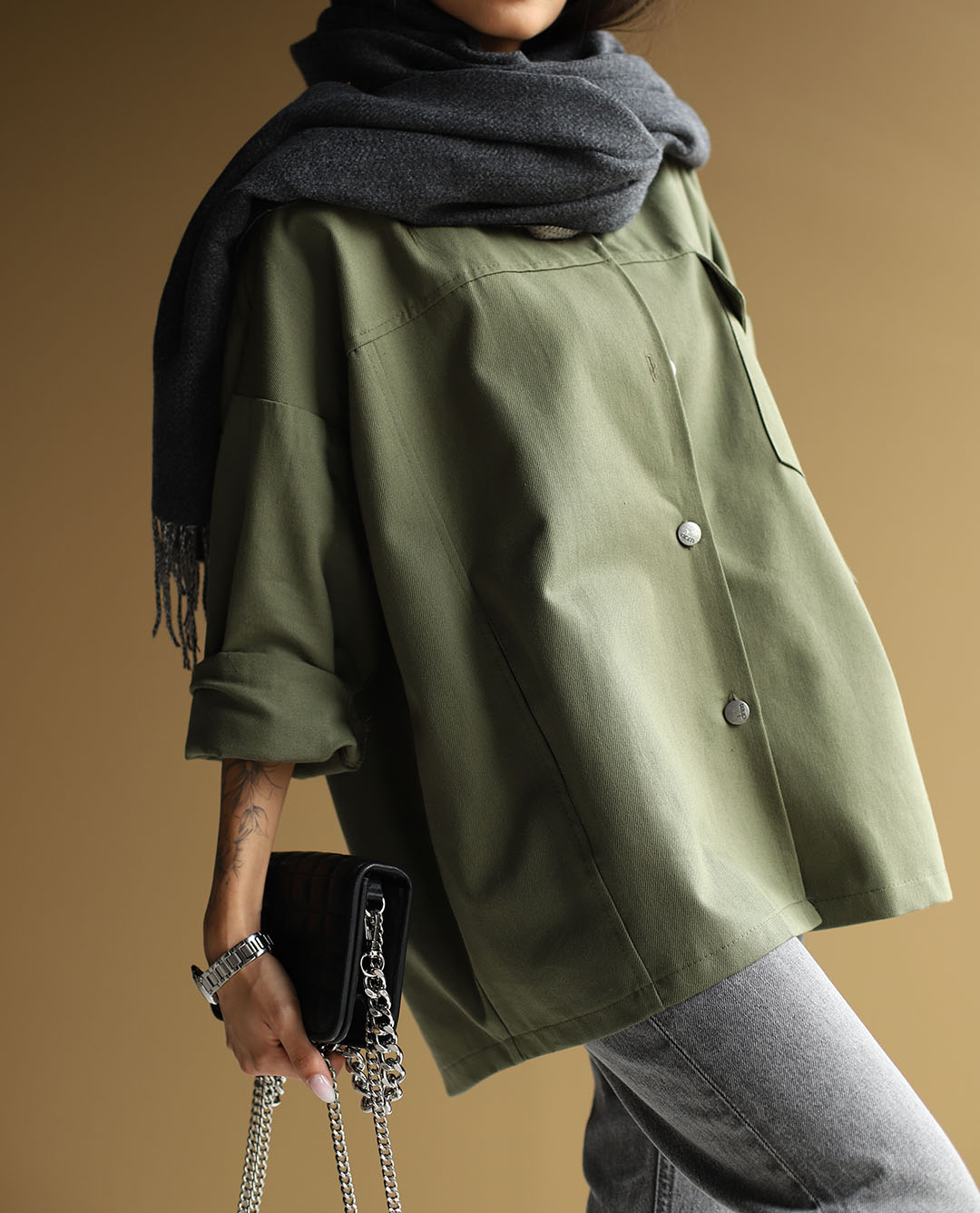 کت کتان Boxy - تصویر 8