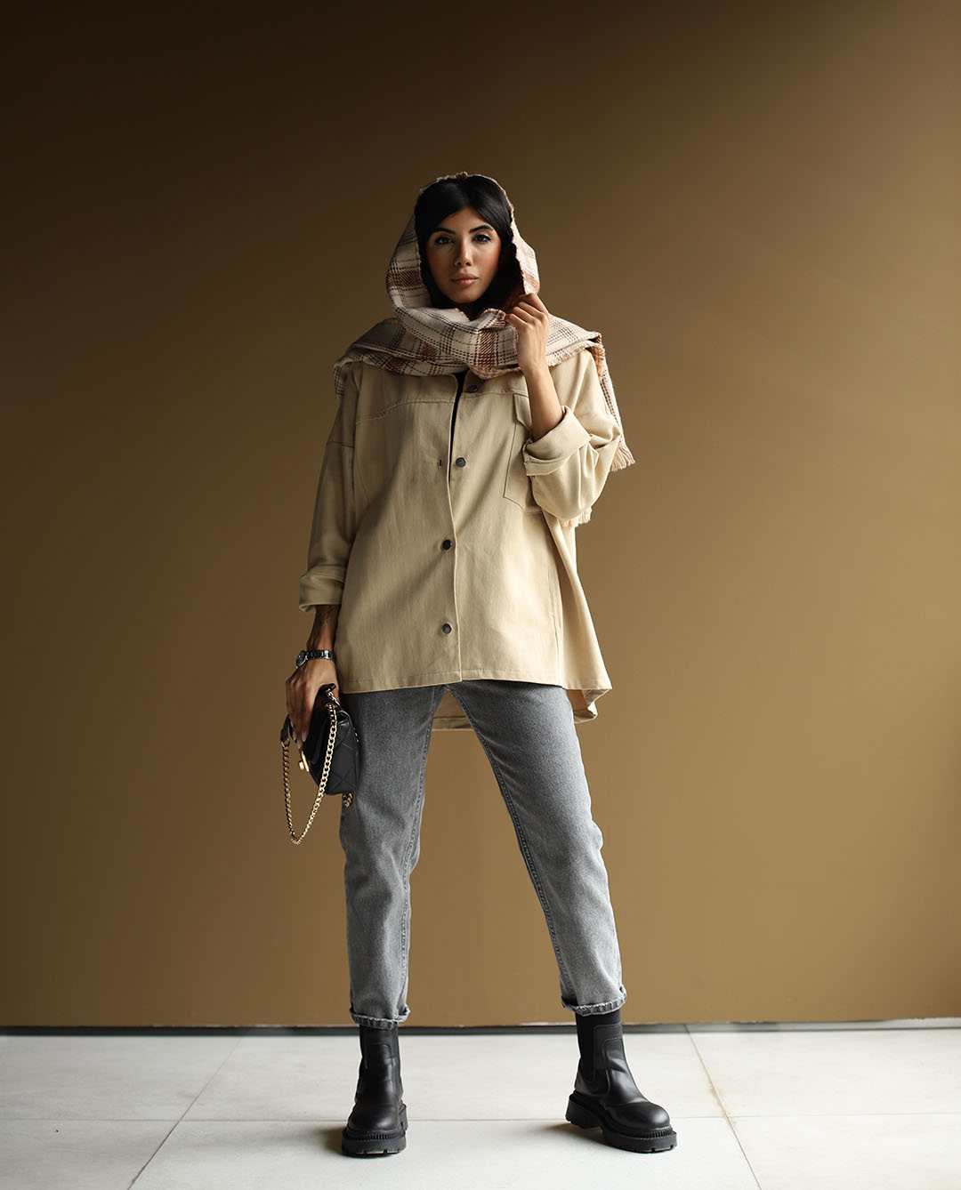 کت کتان Boxy - تصویر 5