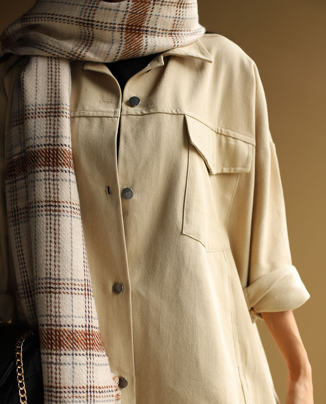 کت کتان Boxy - تصویر 4