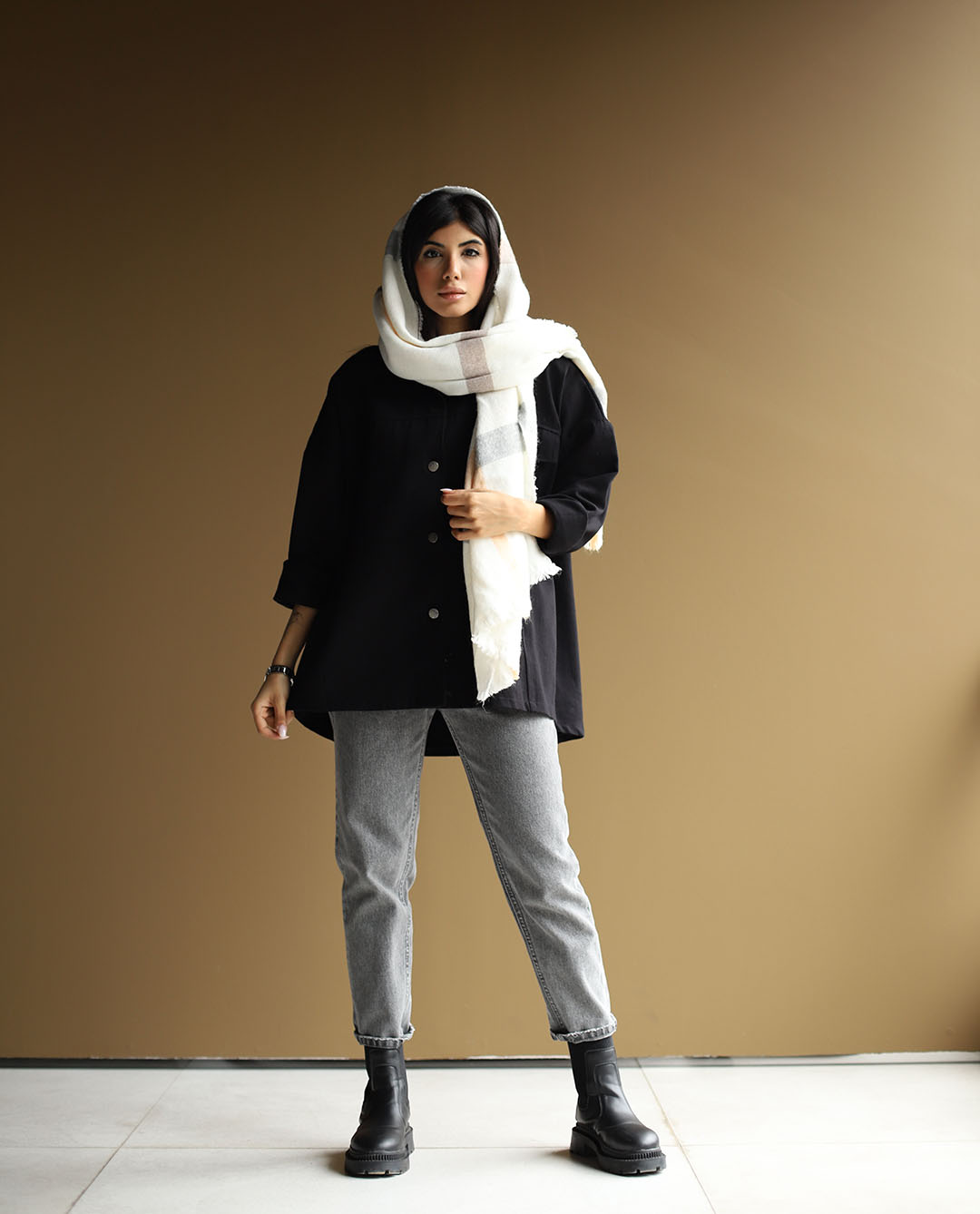 کت کتان Boxy - تصویر 3