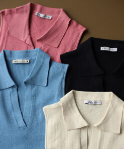 Alternative view of تاپ يقه دار C.71212 MARKA_zara