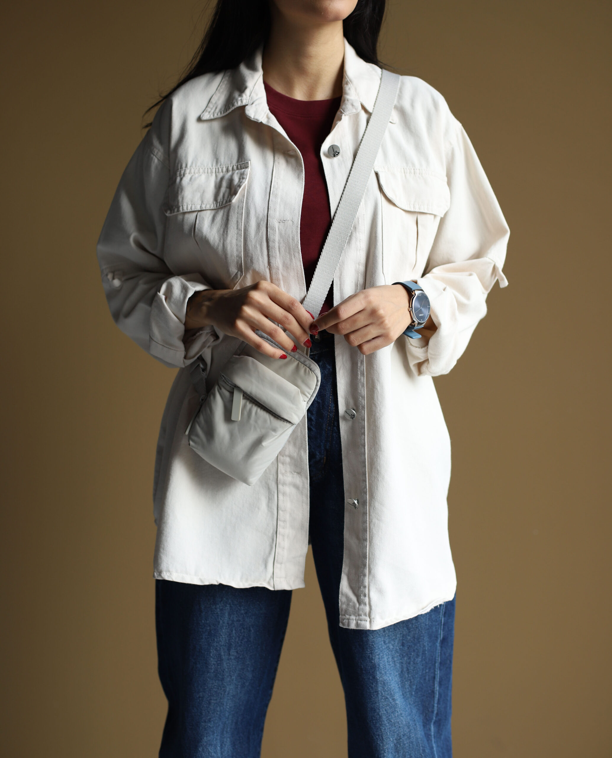 مانتو کتان پشت پیله 4M - تصویر 16