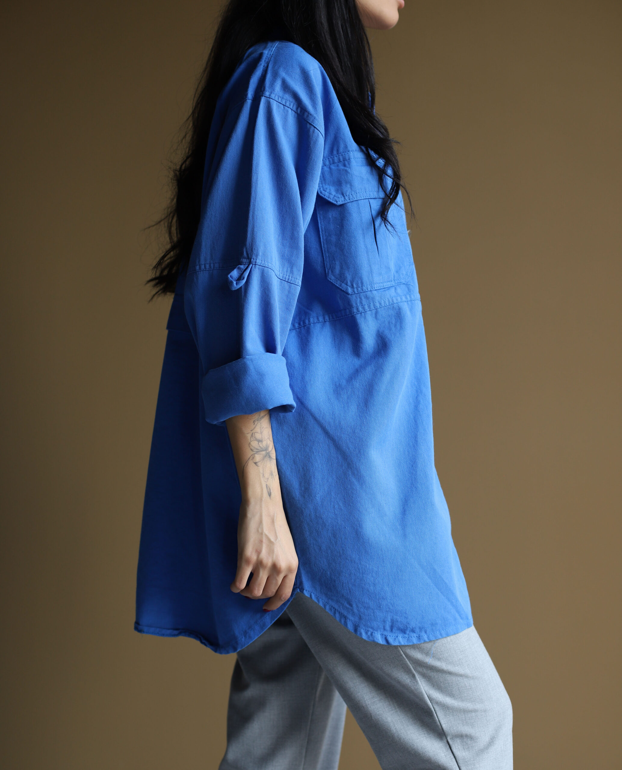 مانتو کتان پشت پیله 4M - تصویر 12