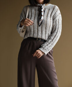 بلوز بافت زاپ دار C.71274 ROSH