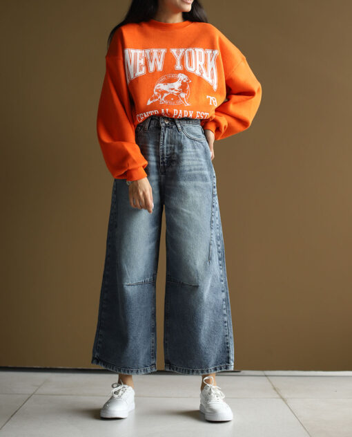 شلوار جین C.71315/TJ_21231 cropp wide leg