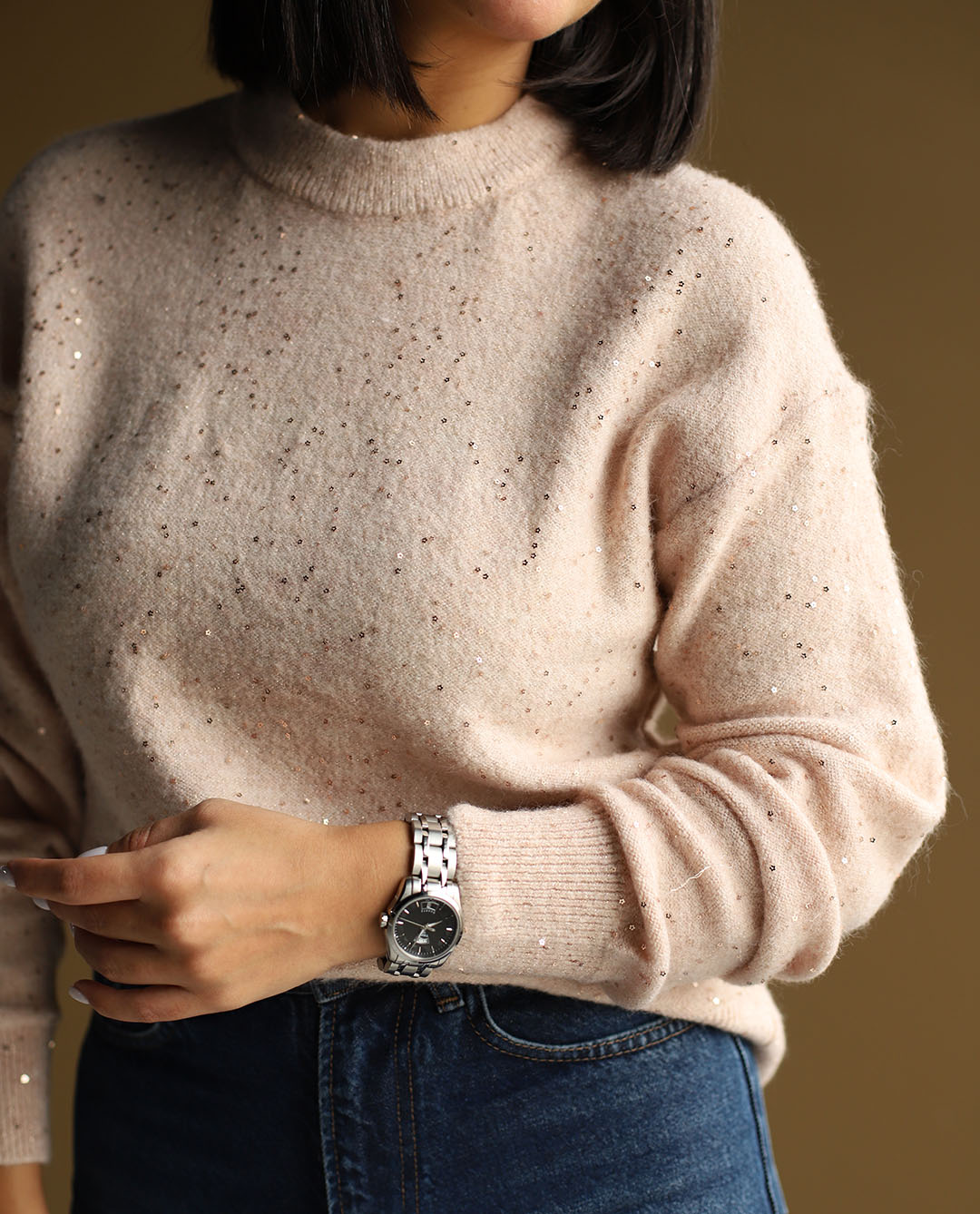 بافت صورتي پولكی C.71266 ROSH - تصویر 4