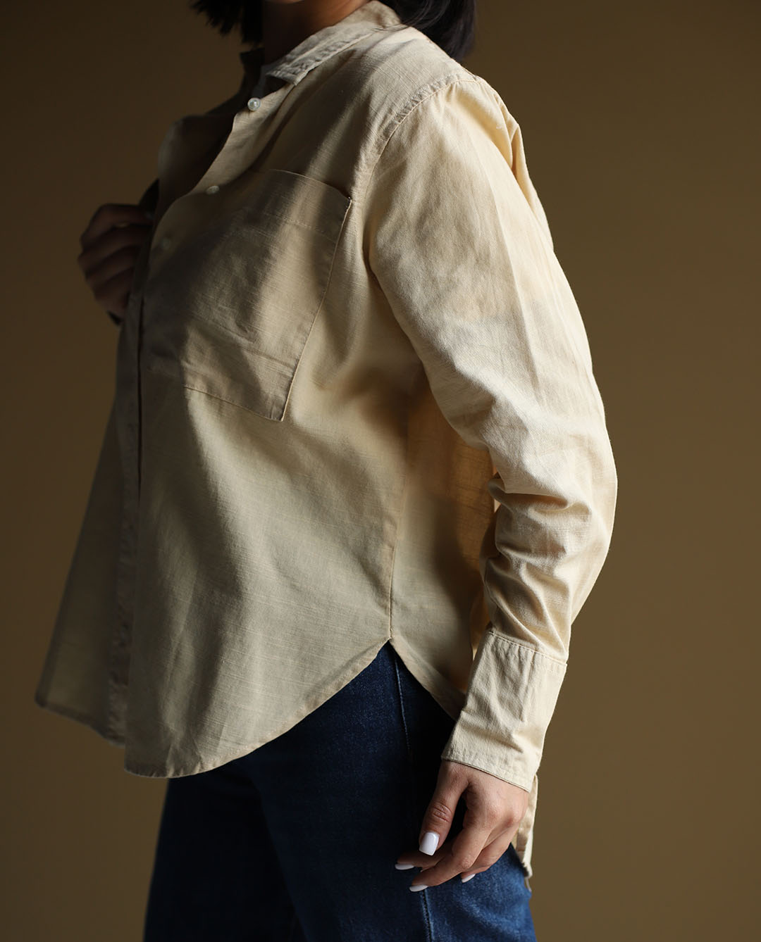 شومیز کرم C.6431 NEW LOOK - تصویر 4