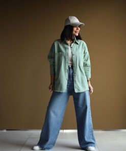 کت کتان دو جیب پایین ریش C.6909 4M