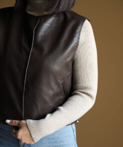 Alternative view of وست چرم قهوه ایی C.71525/1 COS