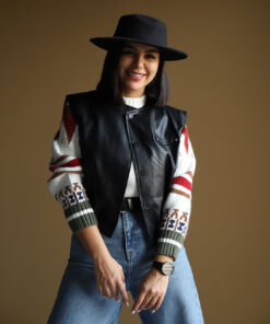 وست چرم مشکی C.71525/2 COS