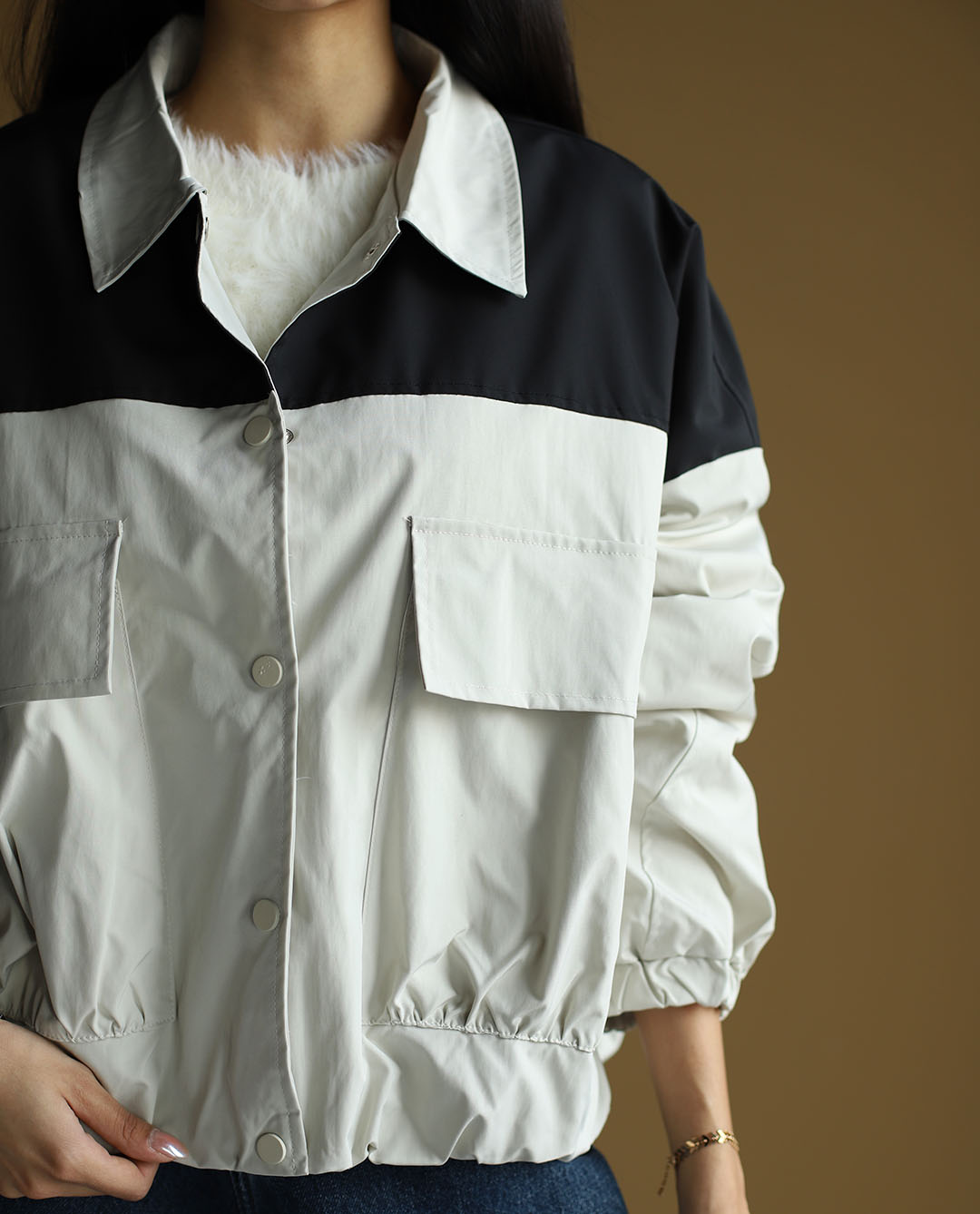 جکت بالا مشکی C.71170 COS - تصویر 12