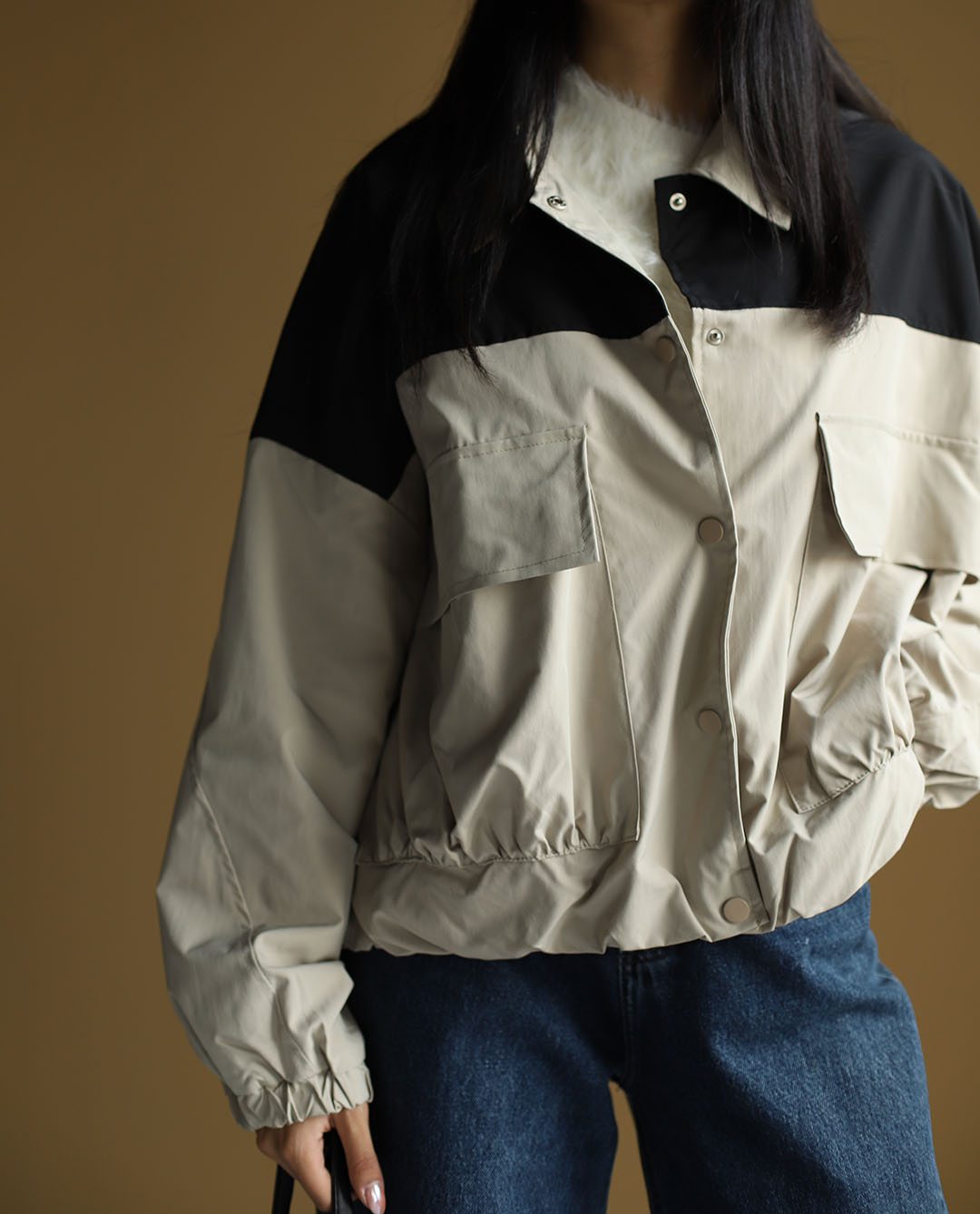 جکت بالا مشکی C.71170 COS - تصویر 9