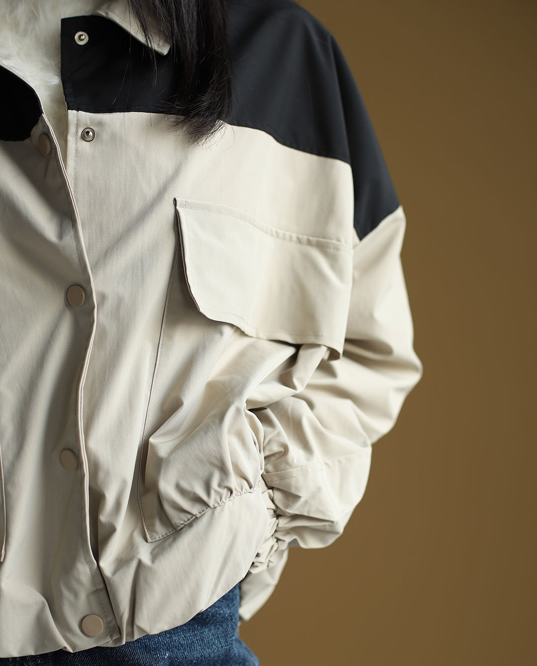 جکت بالا مشکی C.71170 COS - تصویر 10