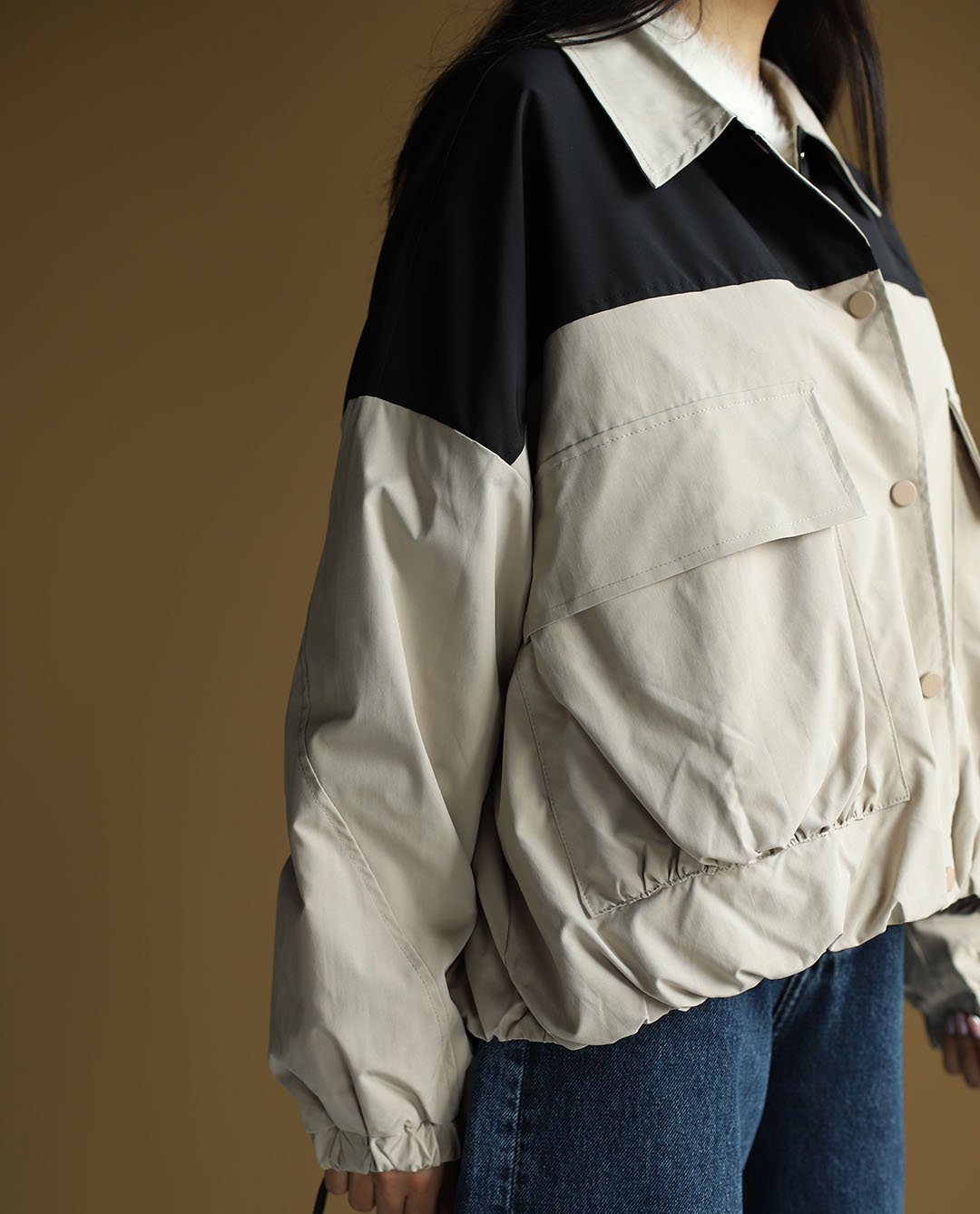 جکت بالا مشکی C.71170 COS - تصویر 8