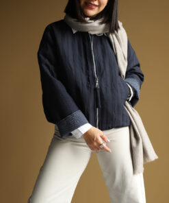 کت سرمه ای راه راه C.71580 COS