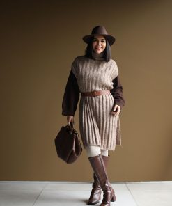 شنل بافت بغل باز C.54 Beige