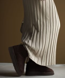 Alternative view of دامن پلیسه C.53 Beige