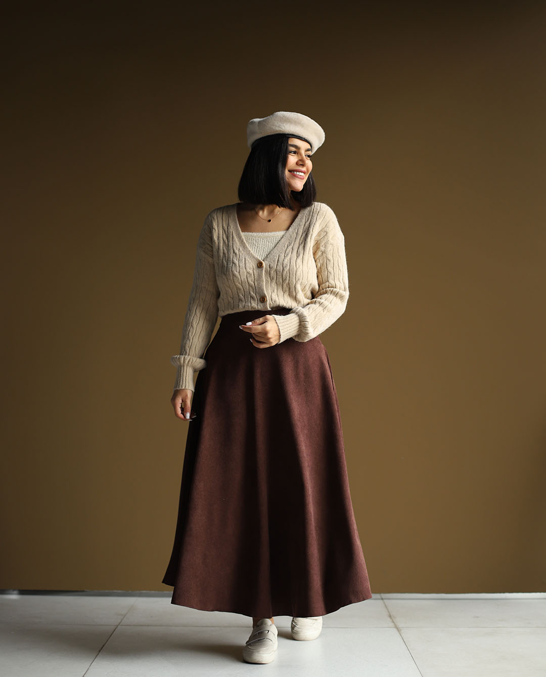 دامن مخمل کبریتی آذر C.281 - تصویر 16