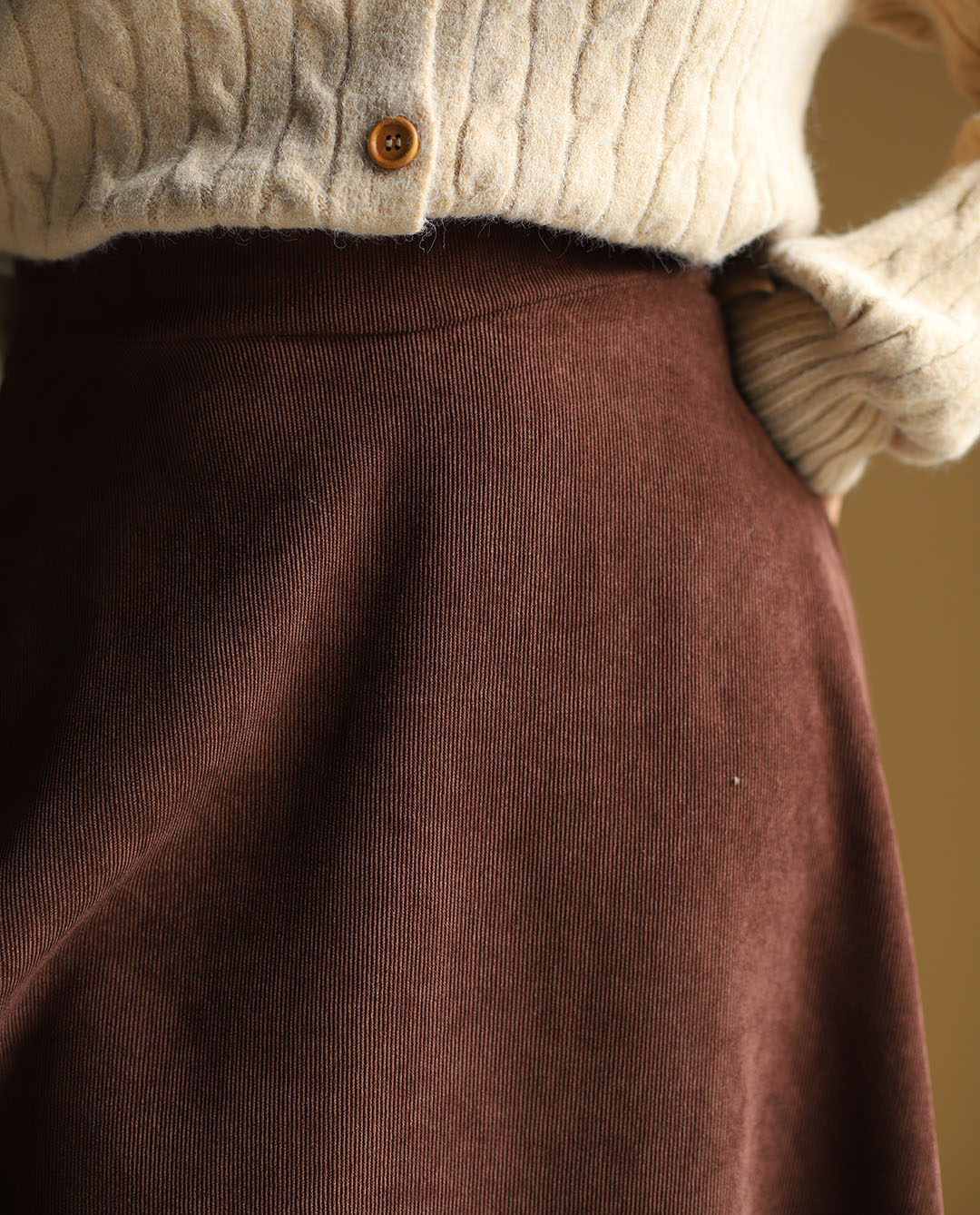 دامن مخمل کبریتی آذر C.281 - تصویر 15