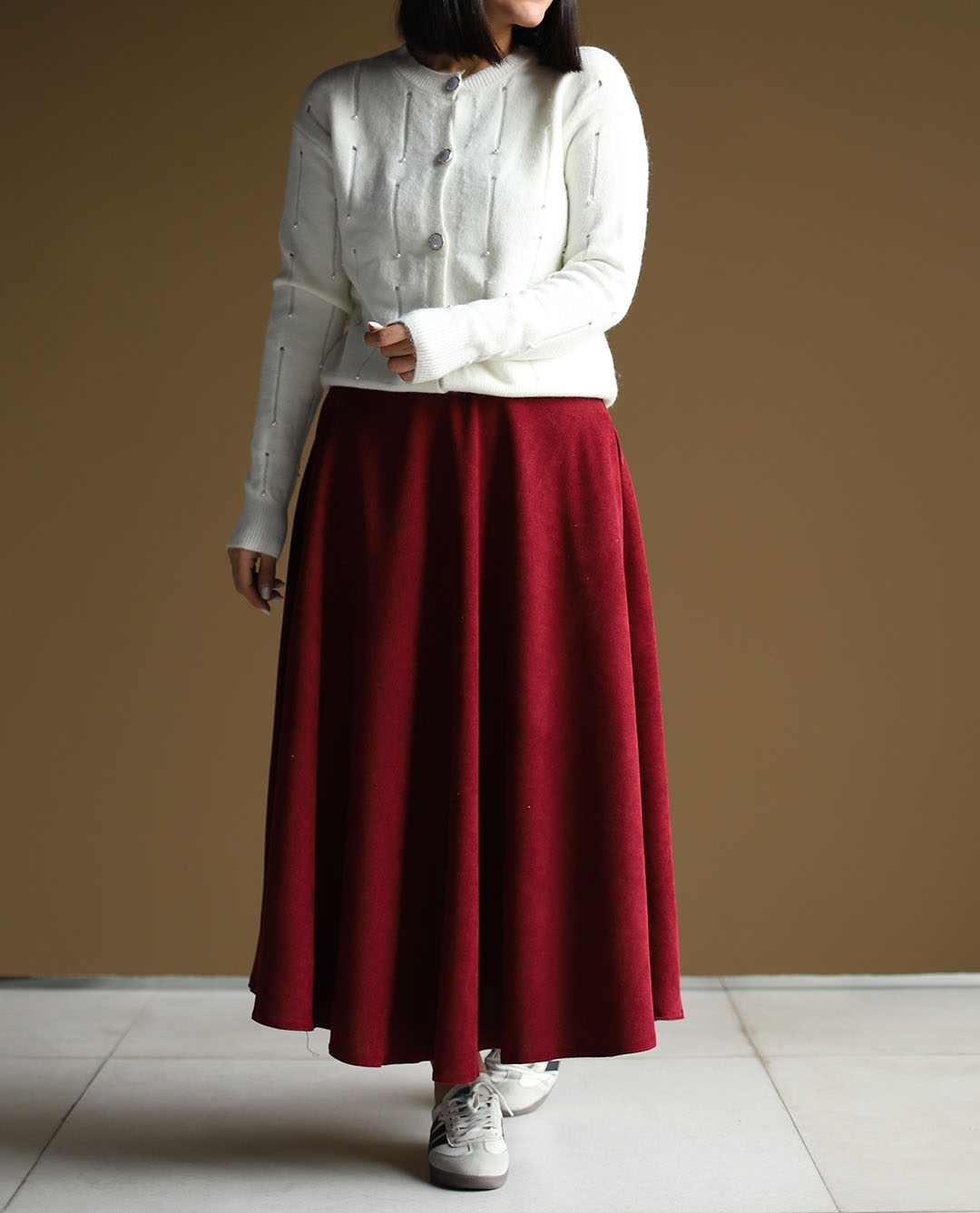 دامن مخمل کبریتی آذر C.281 - تصویر 13