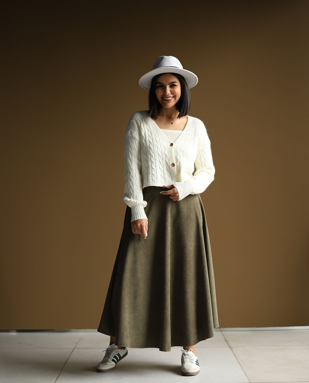 دامن مخمل کبریتی آذر C.281 - تصویر 8