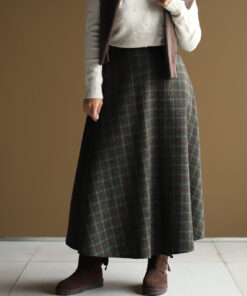 Alternative view of دامن چهارخونه سبز 02_C.71542 Vintage