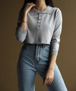 کراپ یقه دار C.71559 TEH