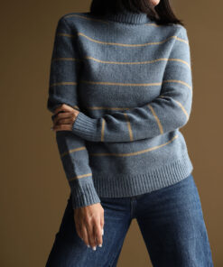 بافت آبی راه راه C.71565 TEH