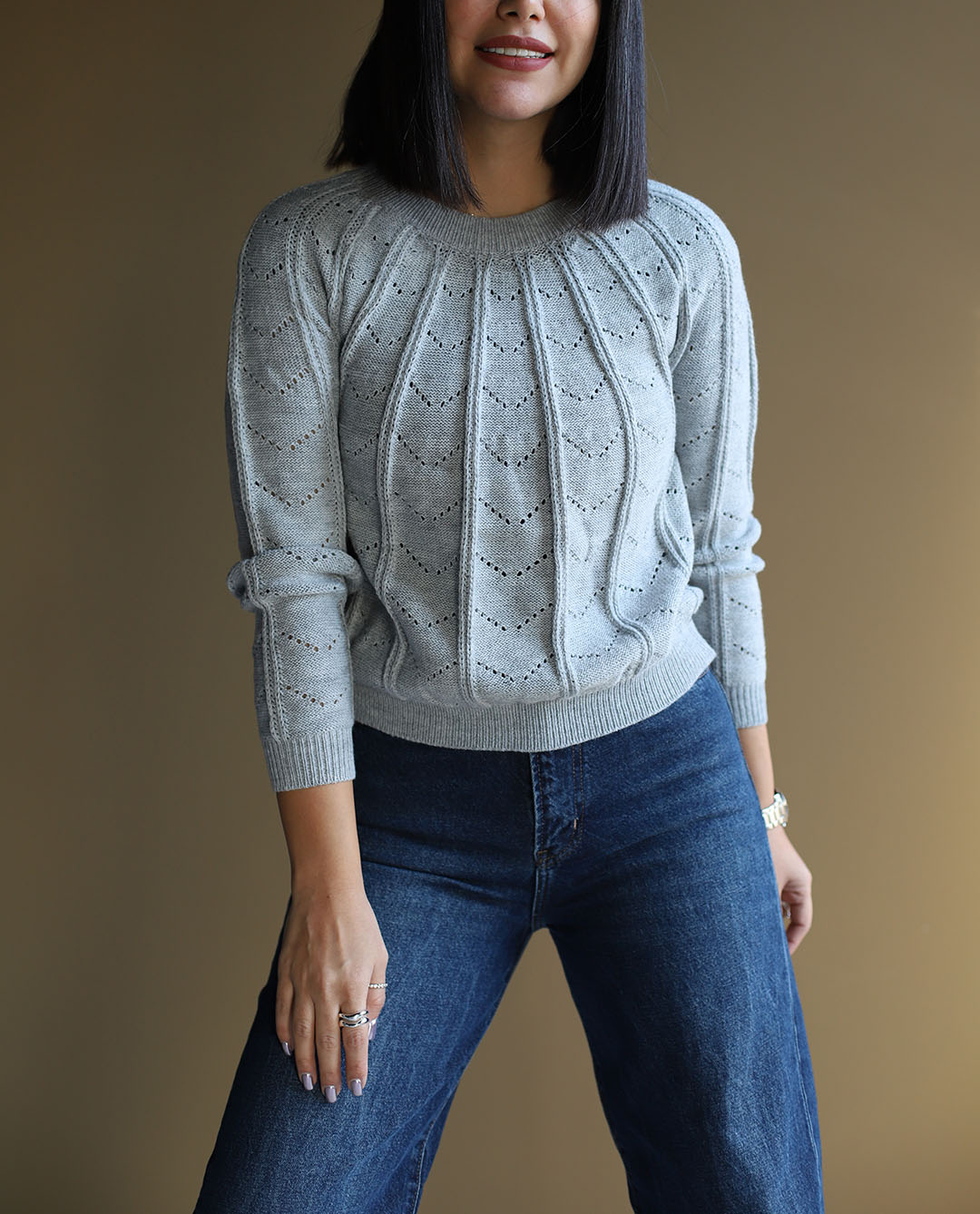 بافت یقه خطی C.5920 MOG