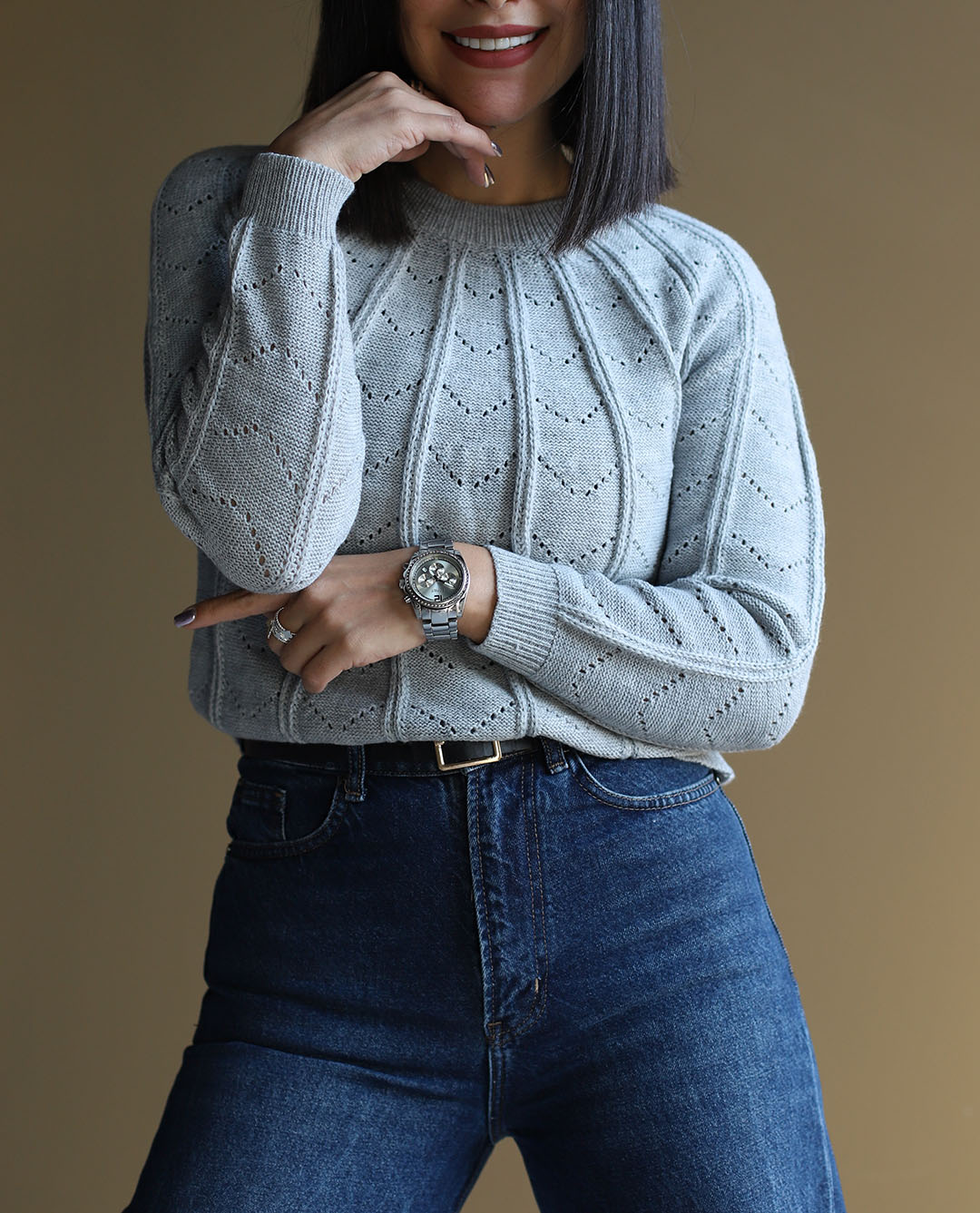 بافت یقه خطی C.5920 MOG - تصویر 5