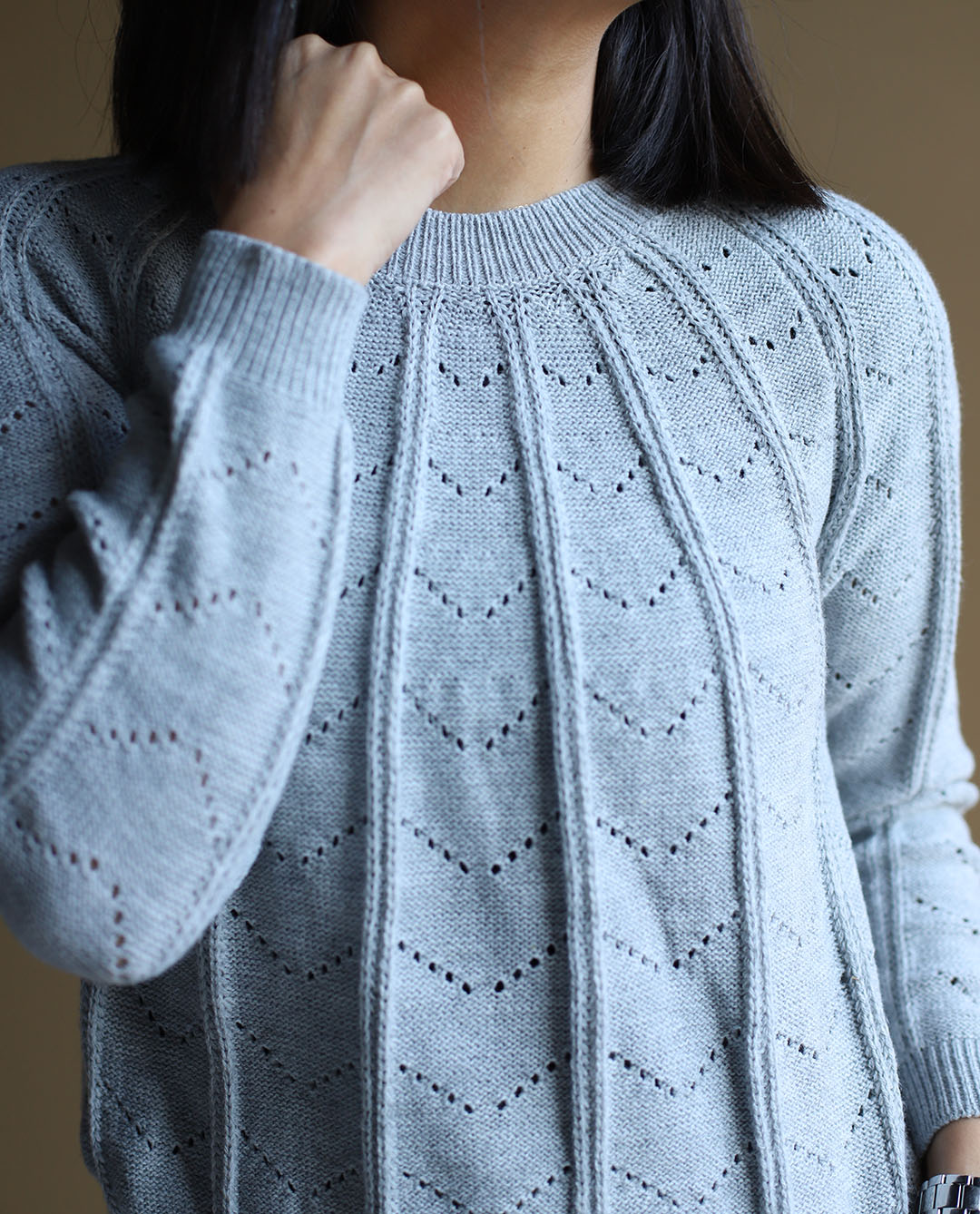 بافت یقه خطی C.5920 MOG - تصویر 3