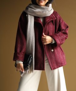 کت چهارخونه زرشکی C.71665 Rotterdam