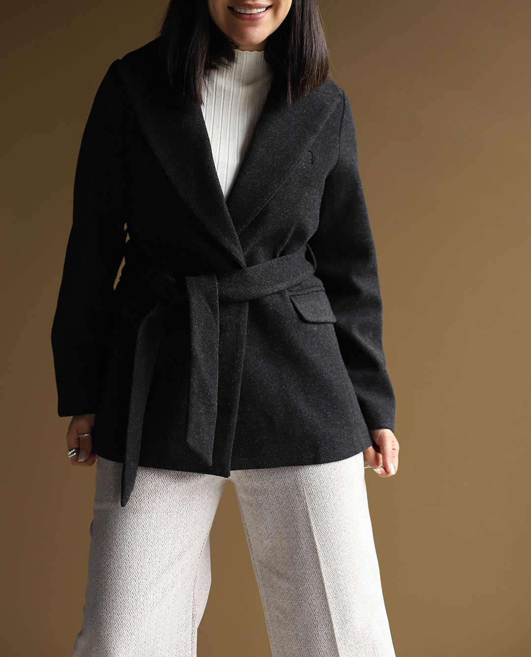 پالتو کوتاه کمردار C.71591 502/DUMA - تصویر 12