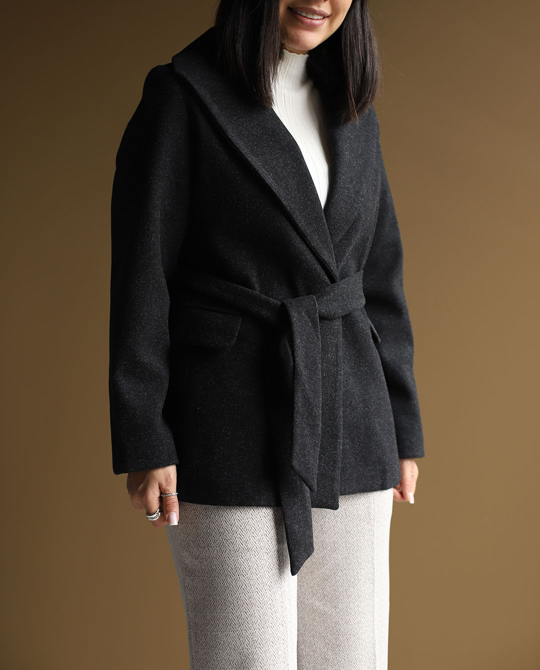 پالتو کوتاه کمردار C.71591 502/DUMA - تصویر 11