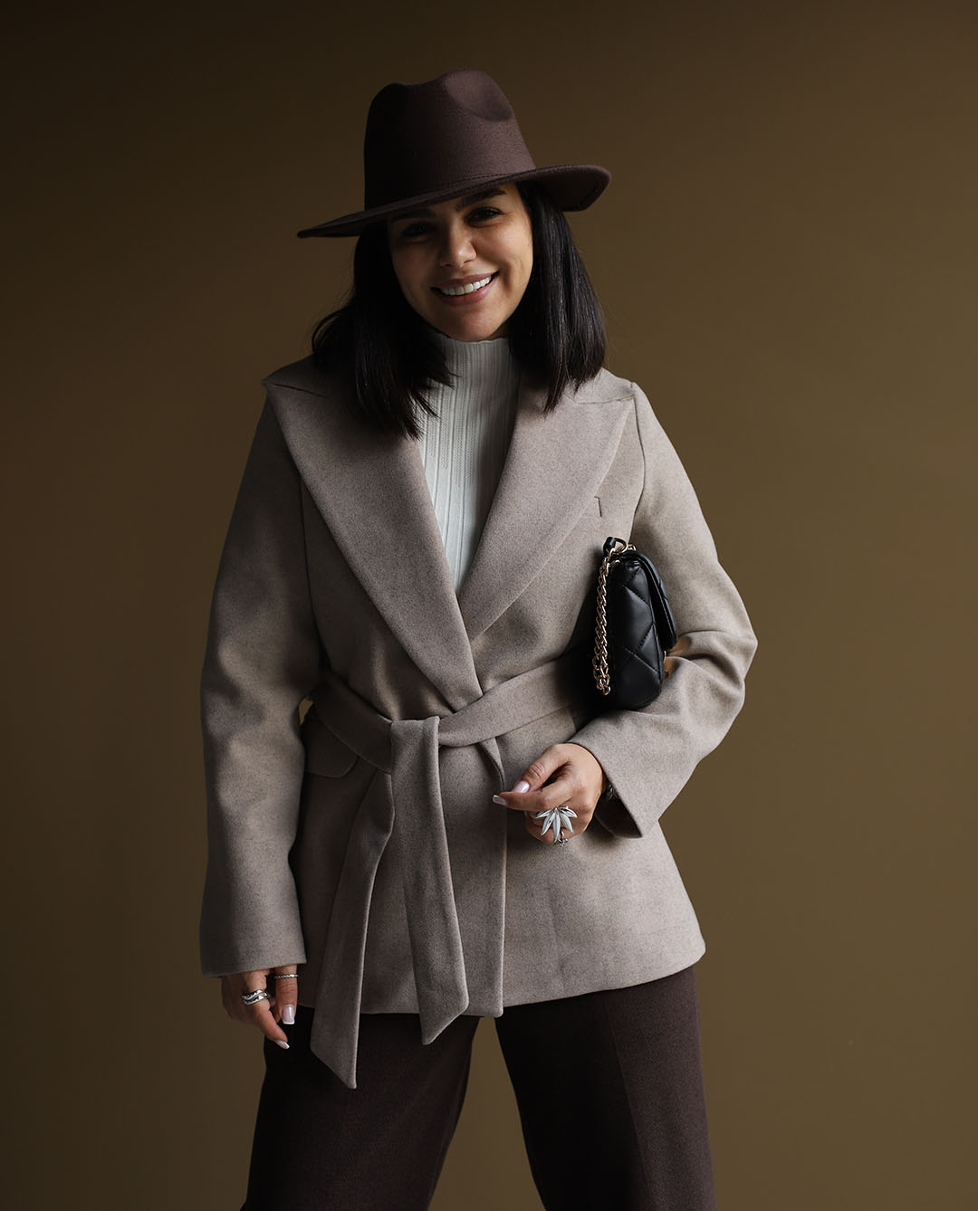 پالتو کوتاه کمردار C.71591 502/DUMA