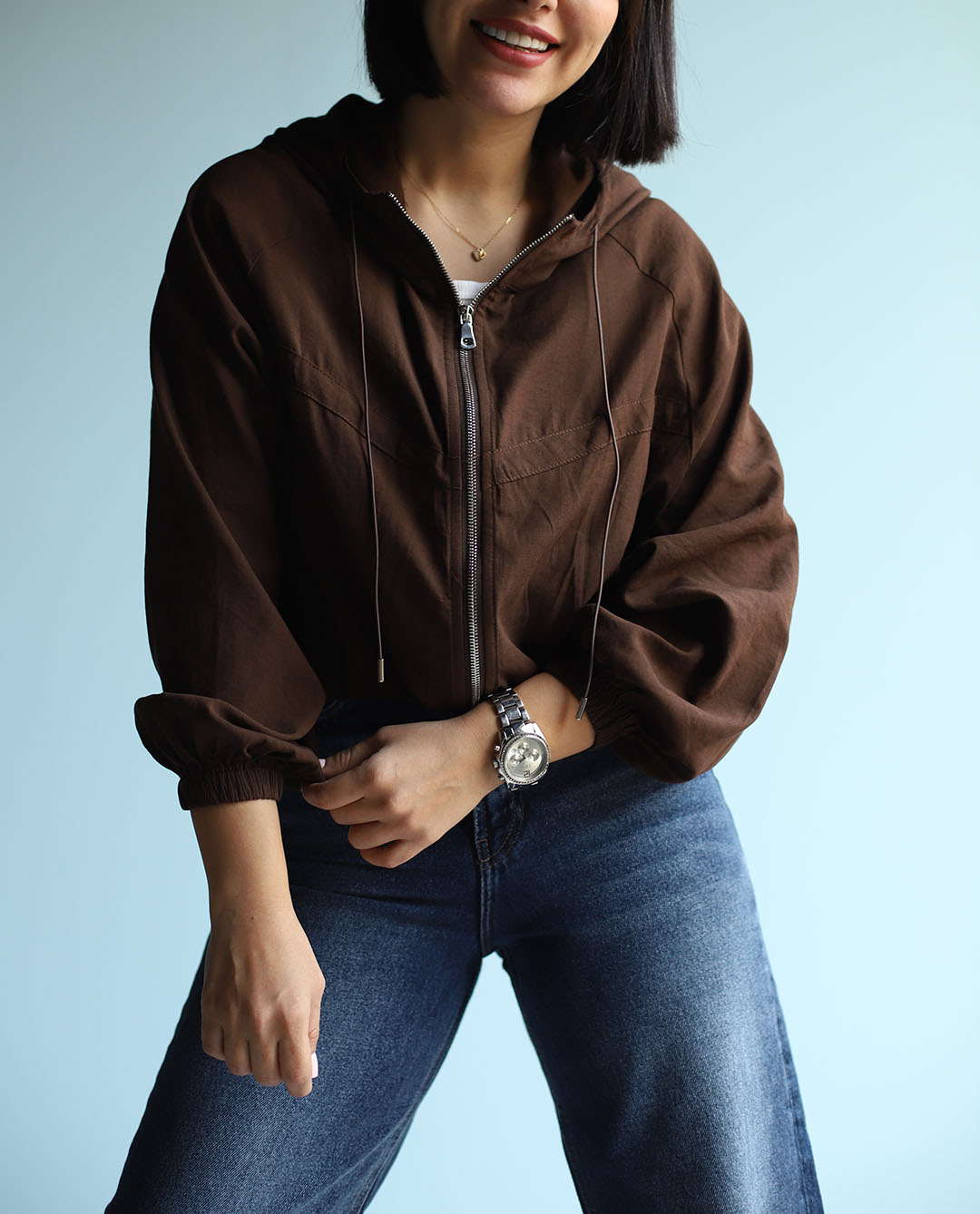 کت لینن کلاهدار C.71729 COS