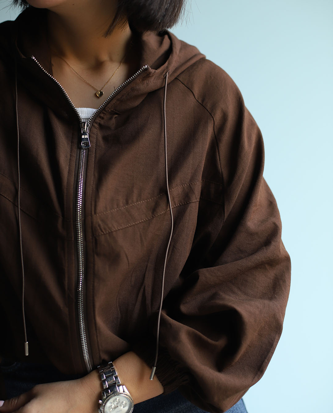 کت لینن کلاهدار C.71729 COS - تصویر 8