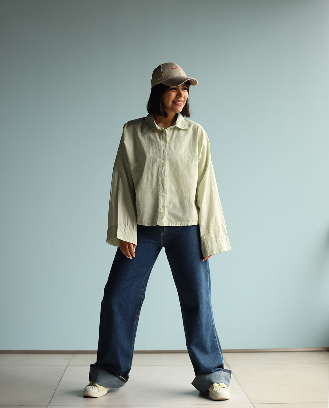 شومیز باکسی راه راه C.71688 NGH_HM - تصویر 7