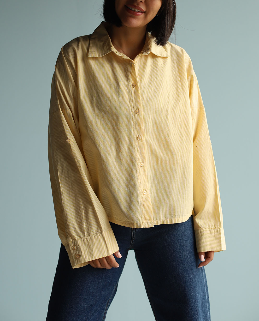 شومیز باکسی راه راه C.71688 NGH_HM - تصویر 4