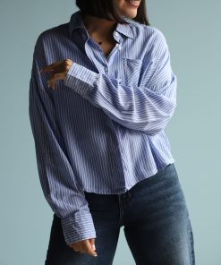 شومیز پوپلین راه راه C.71699/1 NGH_HM