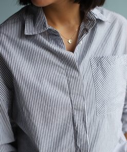 Alternative view of شومیز پوپلین راه راه C.71699/1 NGH_HM