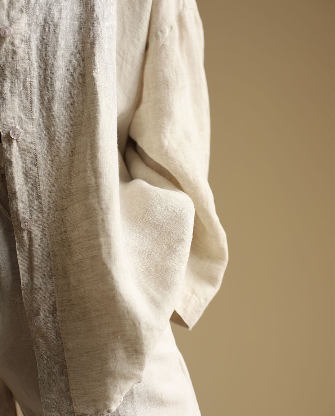 شومیز لینن ساده C.6876/02 NGH_British 02 - تصویر 7