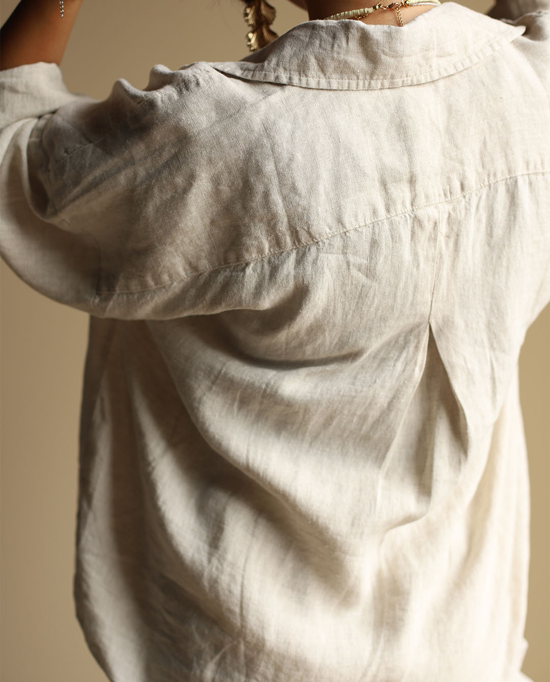شومیز لینن ساده C.6876/02 NGH_British 02 - تصویر 9