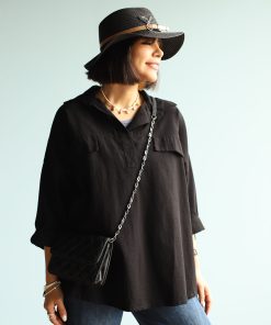 شومیز C.72049 Walnut black